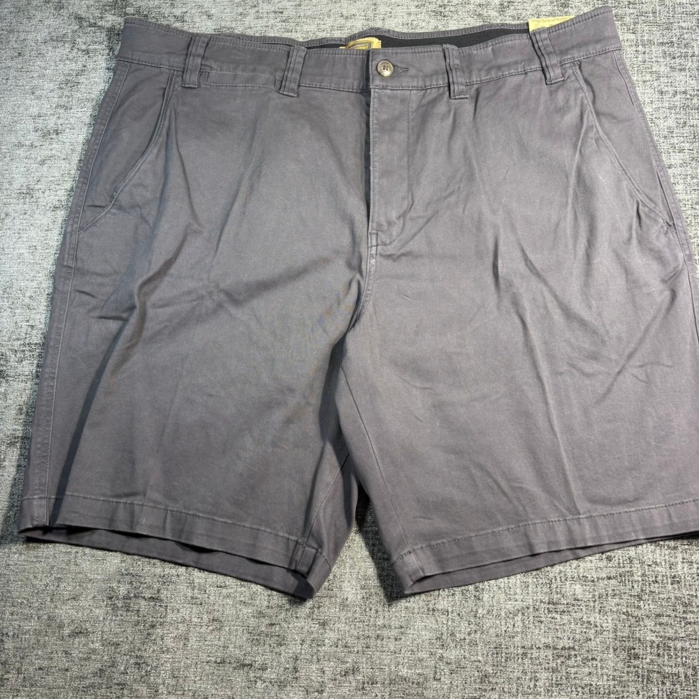 The Foundry Supply Co Shorts Mens 46 Dark Charcoal Comfort Stretch Chino 2037